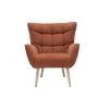 MILIBOO Fauteuil Scandinave Tissu Effet Velours Texturé Terre Brûlée Et Hévéa Massif AVERY - Orange Velours 1 MILIBOO Fauteuil Scandinave Tissu Effet Velours Texturé Terre Brûlée Et Hévéa Massif AVERY - Orange Velours -France MILIBOO Soldes 2022 65913319 1