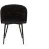 MILIBOO Chaise Design En Tissu Velours Et Métal Noir JOLLY - Noir Velours -France MILIBOO Soldes 2022 67144486 1