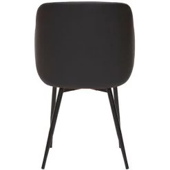 MILIBOO Chaise Design Noir Et Noyer LUCIEN - Noyer / Noir -France MILIBOO Soldes 2022 67144528 4