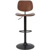 MILIBOO Tabouret De Bar Relevable Noyer Et Métal Noir TOBIAS - Noyer -France MILIBOO Soldes 2022 67144530 1