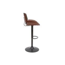 MILIBOO Tabouret De Bar Relevable Noir Et Bois Foncé VESPER - Noyer / Noir -France MILIBOO Soldes 2022 67284929 3