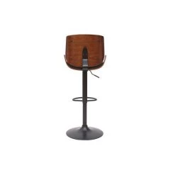 MILIBOO Tabouret De Bar Relevable Noir Et Bois Foncé VESPER - Noyer / Noir -France MILIBOO Soldes 2022 67284929 4