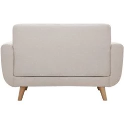 MILIBOO Canapé Scandinave 2 Places Beige Et Hévéa Massif PURE - Beige -France MILIBOO Soldes 2022 67390007 4