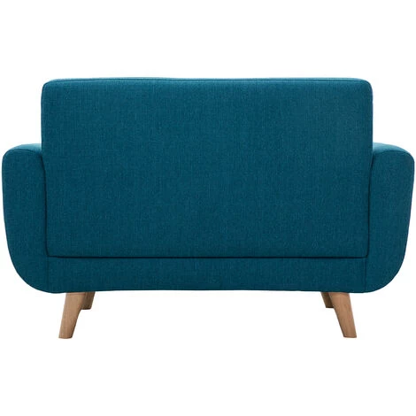 MILIBOO Canapé Scandinave 2 Places Bleu Canard Et Hévéa Massif PURE - Bleu Canard 6 MILIBOO Canapé Scandinave 2 Places Bleu Canard Et Hévéa Massif PURE - Bleu Canard – Image 4