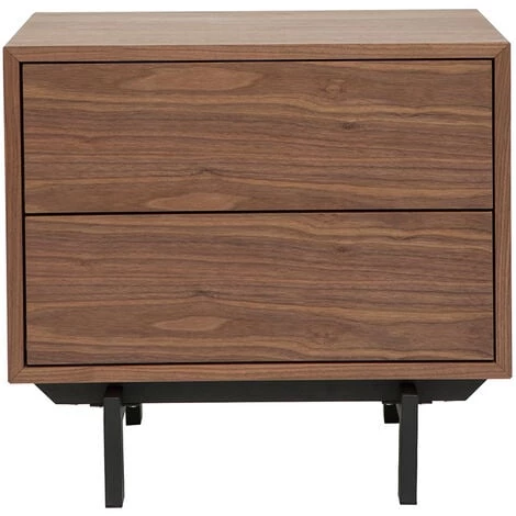 MILIBOO Table De Chevet Vintage Noyer Et Métal MANNY - Noyer 3 MILIBOO Table De Chevet Vintage Noyer Et Métal MANNY - Noyer