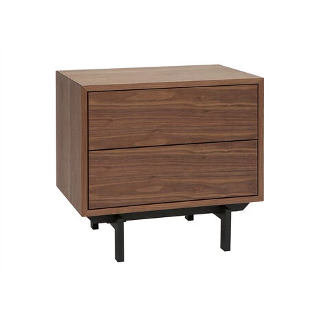 MILIBOO Table De Chevet Vintage Noyer Et Métal MANNY - Noyer 4 MILIBOO Table De Chevet Vintage Noyer Et Métal MANNY - Noyer – Image 2