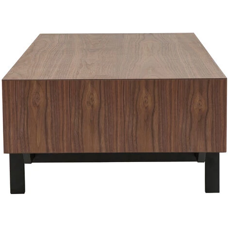 MILIBOO Table Basse Vintage Noyer Et Métal MANNY - Noyer 6 MILIBOO Table Basse Vintage Noyer Et Métal MANNY - Noyer – Image 4