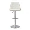 MILIBOO Tabouret De Bar Relevable Blanc Et Bois Clair FLUFFY - Bois Clair / Blanc -France MILIBOO Soldes 2022 67441810 1
