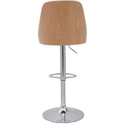 MILIBOO Tabouret De Bar Relevable Blanc Et Bois Clair FLUFFY - Bois Clair / Blanc -France MILIBOO Soldes 2022 67441810 4