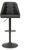 MILIBOO Tabouret De Bar Relevable Noir Et Bois Foncé FLUFFY - Noyer / Noir -France MILIBOO Soldes 2022 67442169 1