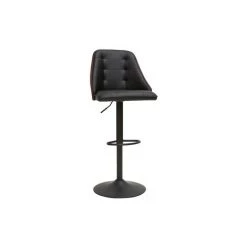 MILIBOO Tabouret De Bar Relevable Noir Et Bois Foncé FLUFFY - Noyer / Noir 7 MILIBOO Tabouret De Bar Relevable Noir Et Bois Foncé FLUFFY - Noyer / Noir -France MILIBOO Soldes 2022 67442169 2