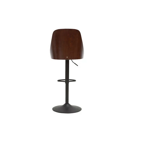 MILIBOO Tabouret De Bar Relevable Noir Et Bois Foncé FLUFFY - Noyer / Noir 6 MILIBOO Tabouret De Bar Relevable Noir Et Bois Foncé FLUFFY - Noyer / Noir – Image 4