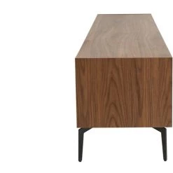 MILIBOO Meuble TV Design Placage Noyer L200 Cm BLISS - Noyer -France MILIBOO Soldes 2022 67442249 3