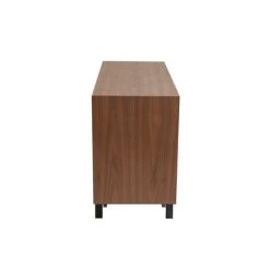 MILIBOO Commode Vintage 6 Tiroirs Noyer Et Métal L120 Cm MANNY - Noyer -France MILIBOO Soldes 2022 67444469 4