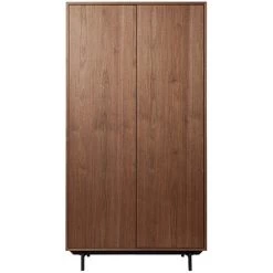 MILIBOO Armoire Vintage Noyer Et Métal MANNY - Noyer