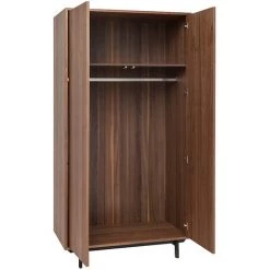 MILIBOO Armoire Vintage Noyer Et Métal MANNY - Noyer -France MILIBOO Soldes 2022 67445336 3
