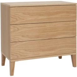 MILIBOO Commode Scandinave 3 Tiroirs Bois Clair FREDDY - Naturel -France MILIBOO Soldes 2022 67712588 2