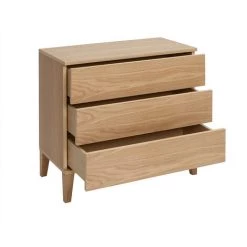 MILIBOO Commode Scandinave 3 Tiroirs Bois Clair FREDDY - Naturel -France MILIBOO Soldes 2022 67712588 3