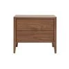MILIBOO Table De Chevet Scandinave 2 Tiroirs BENJA - Noyer -France MILIBOO Soldes 2022 67712603 1