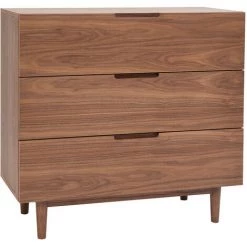 MILIBOO Commode Vintage Noyer 3 Tiroirs L100 Cm ARGAN - Noyer -France MILIBOO Soldes 2022 67712604 2