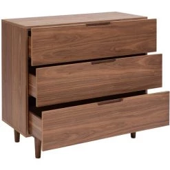 MILIBOO Commode Vintage Noyer 3 Tiroirs L100 Cm ARGAN - Noyer -France MILIBOO Soldes 2022 67712604 3