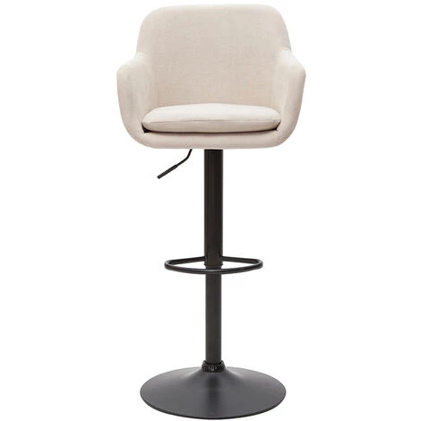 MILIBOO Tabourets De Bar Réglables Tissu Effet Velours Beige Et Métal (lot De 2) AMIKA - Beige Velours 4 MILIBOO Tabourets De Bar Réglables Tissu Effet Velours Beige Et Métal (lot De 2) AMIKA - Beige Velours – Image 2