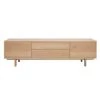MILIBOO Meuble TV Scandinave Bois Clair L180cm SID - Naturel