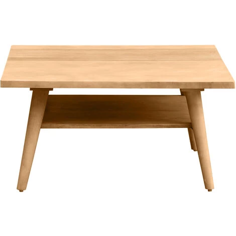 MILIBOO Table Basse Manguier Massif Gravée L80 Cm RUBIA - Naturel 3 MILIBOO Table Basse Manguier Massif Gravée L80 Cm RUBIA - Naturel