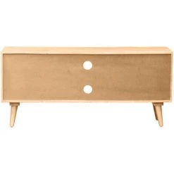 MILIBOO Meuble TV En Manguier Massif Gravé L135 Cm RUBIA - Naturel -France MILIBOO Soldes 2022 68691604 3