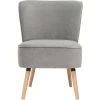 MILIBOO Fauteuil En Velours Gris Clair Et Bois Clair KAHLO - Gris Clair Velours -France MILIBOO Soldes 2022 68691611 1