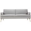 MILIBOO Canapé Convertible Scandinave 3 Places Gris Clair STEWART - Gris Perle -France MILIBOO Soldes 2022 68691619 1
