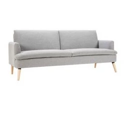 MILIBOO Canapé Convertible Scandinave 3 Places Gris Clair STEWART - Gris Perle -France MILIBOO Soldes 2022 68691619 2