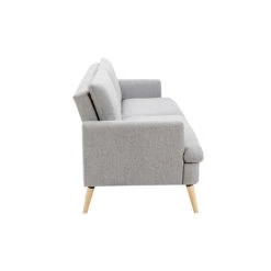 MILIBOO Canapé Convertible Scandinave 3 Places Gris Clair STEWART - Gris Perle -France MILIBOO Soldes 2022 68691619 4