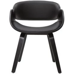 MILIBOO Chaise Design Noire BENT - Noir