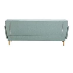 MILIBOO Canapé Convertible Scandinave 3 Places Vert Lagon Et Bois Clair JAGGER - Vert Lagon -France MILIBOO Soldes 2022 68691622 3