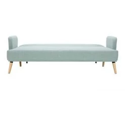 MILIBOO Canapé Convertible Scandinave 3 Places Vert Lagon Et Bois Clair JAGGER - Vert Lagon -France MILIBOO Soldes 2022 68691622 4