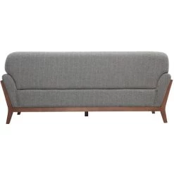 MILIBOO Canapé Vintage 3 Places Gris Et Noyer YOKO - Gris -France MILIBOO Soldes 2022 68691623 4