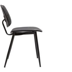 MILIBOO Chaises En Bois Noir Et Métal Noir (lot De 2) TOBIAS - Noir -France MILIBOO Soldes 2022 68691624 4