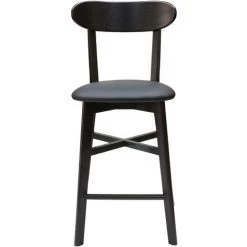 MILIBOO Tabouret De Bar Vintage Noir H65 Cm DOVE - Noir