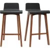 MILIBOO Tabourets De Bar Scandinaves Noyer Et Noir H65 Cm (lot De 2) BALTIK - Noir -France MILIBOO Soldes 2022 69211010 1