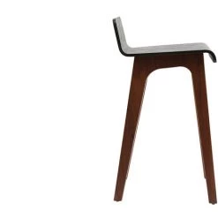MILIBOO Tabourets De Bar Scandinaves Noyer Et Noir H65 Cm (lot De 2) BALTIK - Noir -France MILIBOO Soldes 2022 69211010 4