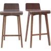 MILIBOO Tabourets De Bar Scandinaves Noyer H65 Cm (lot De 2) BALTIK - Noyer -France MILIBOO Soldes 2022 69211012 1