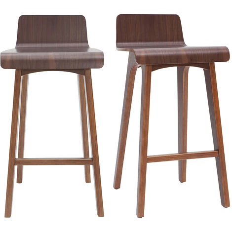 MILIBOO Tabourets De Bar Scandinaves Noyer H65 Cm (lot De 2) BALTIK - Noyer 3 MILIBOO Tabourets De Bar Scandinaves Noyer H65 Cm (lot De 2) BALTIK - Noyer