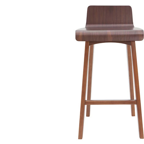 MILIBOO Tabourets De Bar Scandinaves Noyer H65 Cm (lot De 2) BALTIK - Noyer 4 MILIBOO Tabourets De Bar Scandinaves Noyer H65 Cm (lot De 2) BALTIK - Noyer – Image 2