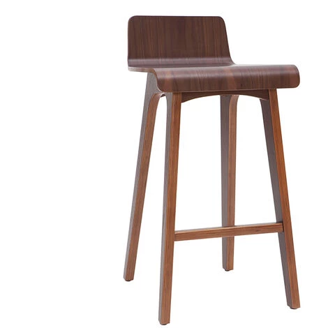 MILIBOO Tabourets De Bar Scandinaves Noyer H65 Cm (lot De 2) BALTIK - Noyer 5 MILIBOO Tabourets De Bar Scandinaves Noyer H65 Cm (lot De 2) BALTIK - Noyer – Image 3