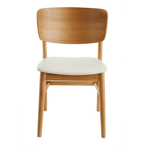 MILIBOO Chaises Bois Clair Et Blanc (lot De 2) SHELDON - Bois Clair / Blanc 4 MILIBOO Chaises Bois Clair Et Blanc (lot De 2) SHELDON - Bois Clair / Blanc – Image 2