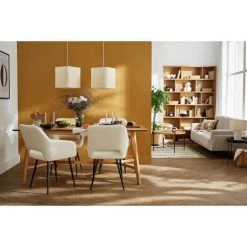 MILIBOO Table à Manger Vintage En Bois Clair L180 Cm KARA - Naturel -France MILIBOO Soldes 2022 69398817 5