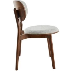 MILIBOO Chaises Scandinaves En Bois Foncé Et Tissu Gris (lot De 2) FAUVETTE - Noyer 10 MILIBOO Chaises Scandinaves En Bois Foncé Et Tissu Gris (lot De 2) FAUVETTE - Noyer -France MILIBOO Soldes 2022 69399838 4