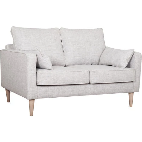 MILIBOO Canapé Scandinave 2 Places Gris Clair PAPEL - Gris Clair 4 MILIBOO Canapé Scandinave 2 Places Gris Clair PAPEL - Gris Clair – Image 2