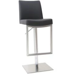 MILIBOO Tabourets De Bar Relevables Noir Et Acier Chromé (lot De 2) KYLE - Noir 8 MILIBOO Tabourets De Bar Relevables Noir Et Acier Chromé (lot De 2) KYLE - Noir -France MILIBOO Soldes 2022 69503359 3